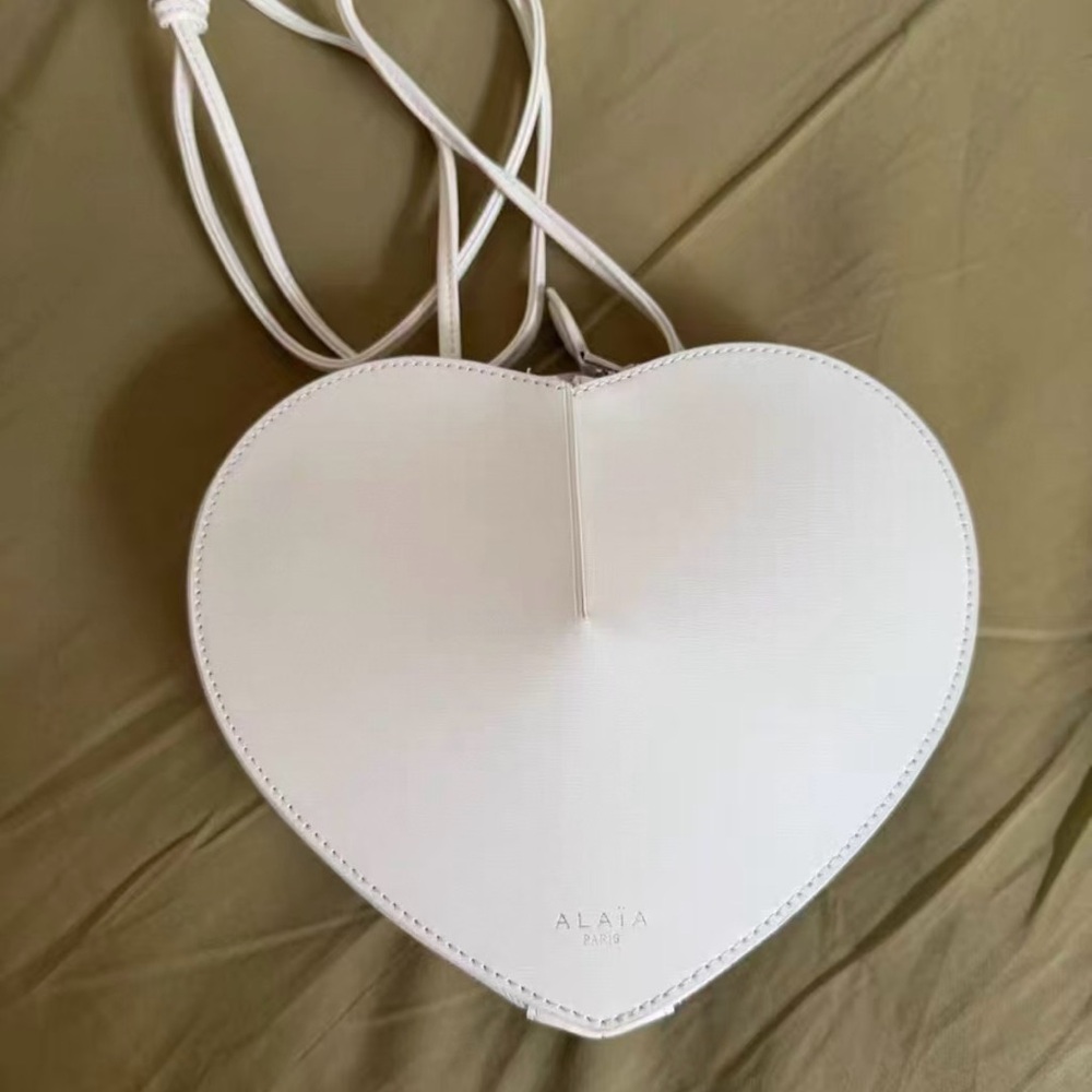 ALAIA white heart-shaped bag